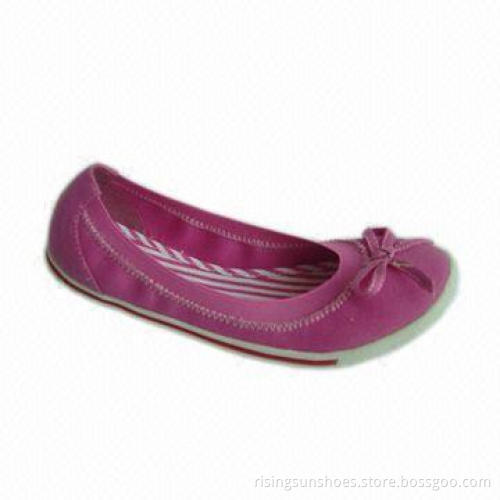 Dance Shoe, soft foldable outsole, canvas upper with elastic around opening, OEM orders welcomed